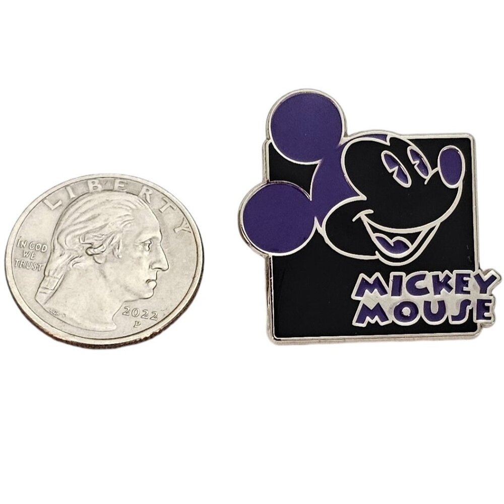 2012 Disney Purple Black Mickey Mouse Pin L458 - Picture 4 of 5